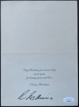 Load image into Gallery viewer, C1976 Robert Indiana Autographed Christmas Card Philadelphia Love Statue VTG JSA
