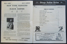 Load image into Gallery viewer, 1954 Chicago Stadium NHL Hockey Program Chicago Blackhawks v Toronto Maple Leafs