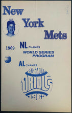 Load image into Gallery viewer, 1969 World Series New York Mets Official Game Day Scorecard Program MLB Baseball