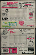 Load image into Gallery viewer, 1958 Maple Leaf Stadium Program Toronto vs Rochester Bob Gibson In Lineup