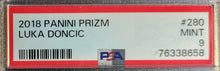 Load image into Gallery viewer, 2018 Panini Prizm Luka Doncic Rookie Card PSA Graded 9 Mint Slabbed NBA
