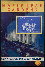 Load image into Gallery viewer, 1946 Toronto Huskies 3rd Game Program Maple Leafs Gardens VTG Basketball NBA