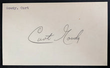 Load image into Gallery viewer, Curt Gowdy Autographed Index Card Signed American Sports Commentator Red Sox JSA