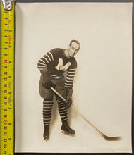 Load image into Gallery viewer, 1930 Vintage Rice Photo NHL Montreal Maroons Hockey HOF George Boucher