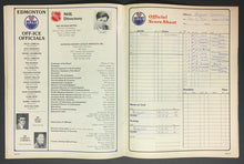 Load image into Gallery viewer, 1980 NHL Hockey Northlands Coliseum Program Edmonton Oilers Gretzky 1st Year