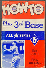 Load image into Gallery viewer, 1941 How To Play Baseball Booklet Vol. 4-8 INTL Baseball School All Star Series