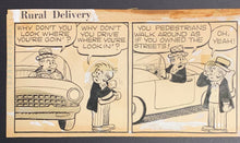 Load image into Gallery viewer, 1975 Al Smith Comic Strip Rural Delivery Signed Artwork Vintage Mutt And Jeff