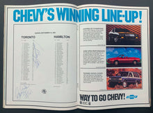 Load image into Gallery viewer, 1985 CFL Football Program Hamilton Tiger Cats Vs Toronto Argonauts 2 Autographs