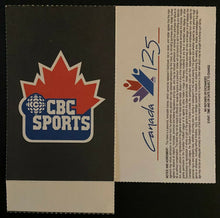 Load image into Gallery viewer, 1992 CFL Grey Cup Ticket + Schedule Calgary Stampeders Winnipeg Blue Bombers