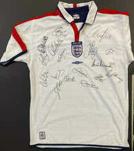 Load image into Gallery viewer, 2004 Signed UEFA Euro England Jersey Kit Shirt Autographed x17 David Beckham COA