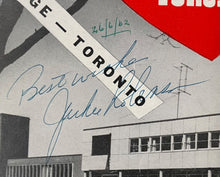 Load image into Gallery viewer, 1962 Jackie Robinson Autographed Program Toronto International League Baseball
