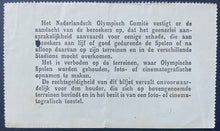 Load image into Gallery viewer, 1928 Summer Olympics Men's Track and Field Finals Ticket Sports Historical VTG