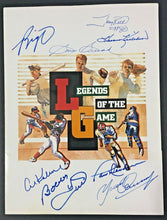 Load image into Gallery viewer, 1990 Legends Of The Game Multi Signed Folder 8 Autographs Rice Kaline Hull JSA