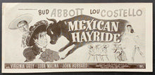 Load image into Gallery viewer, 1948 Movie Blotter Mexican Hayride Bud Abbott Lou Costello Universal Films