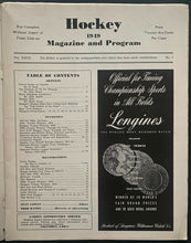 Load image into Gallery viewer, 1949 Madison Square Garden Program+Insert NY Rangers vs Toronto Maple Leafs NHL