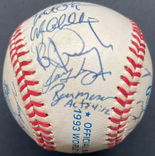 Load image into Gallery viewer, 1993 Official World Series Philadelphia Phillies Signed x28 Baseball JSA LOA MLB