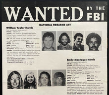 Load image into Gallery viewer, 1975 Patty Hearst Vintage Original FBI Wanted Poster Symbionese Liberation Army