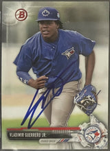 Load image into Gallery viewer, 2017 Bowman Prospects Vladimir Guerrero Jr Signed Baseball Card Blue Jays BAS