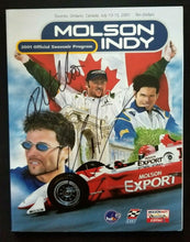 Load image into Gallery viewer, 2001 Molson Indy Cart Race Program Autographed Castroneves Moreno