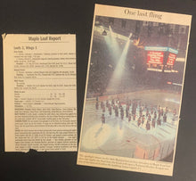 Load image into Gallery viewer, 1998 Maple Leaf Gardens Opening Night Program + NHL Ticket Joe Primeau Featured