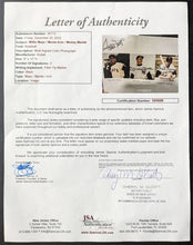 Load image into Gallery viewer, Willie Mays Monte Irvin Mickey Mantle Autographed Photo Signed MLB HOF LOA JSA