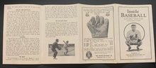 Load image into Gallery viewer, 1920s Inside Baseball Fold-Out Booklet MLB Vintage MILB Wilbert Robinson HOF