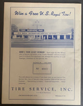 Load image into Gallery viewer, 1946 Autographed Gordie Howe Hockey Program Detroit Red Wings NHL HOF Signed VTG