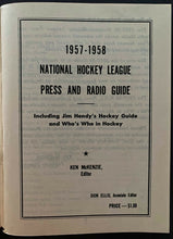 Load image into Gallery viewer, 1957-58 NHL Hendy Guide Vintage Hockey Old Sports Publication