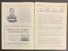 Load image into Gallery viewer, 1928 Canadian Pro Hockey League Game Program Detroit Olympia Vs Niagara Falls
