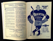 Load image into Gallery viewer, 1957 Maple Leaf Gardens NHL Hockey Program VTG Leafs vs Red Wings Brian Cullen