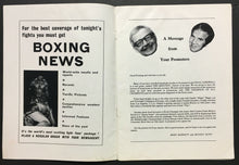 Load image into Gallery viewer, 1979 Daily Star Royal Albert Hall Boxing Fight Card Honouring Muhammad Ali Vtg