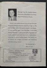 Load image into Gallery viewer, 1965 Oshawa Generals vs St Catharines Blackhawks OHL Hockey Program Bobby Orr