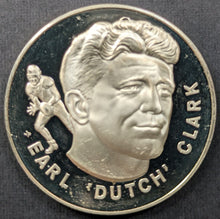 Load image into Gallery viewer, 1972 Earl Clark Pro Football Hall Of Fame Medal Franklin Mint 1 Troy Oz NFL