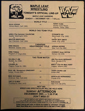 Load image into Gallery viewer, 12/15/1985 WWF Toronto Ontario Maple Leaf Gardens Program Hulk Hogan World Title