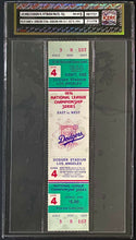 Load image into Gallery viewer, 1974 NLCS Full Ticket Game 4 Series Clincher Dodgers Stadium icert NM-MT 8 Rare