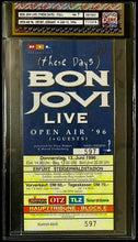 Load image into Gallery viewer, 1996 Vintage Bon Jovi These Days Open Air Concert Ticket Erfurt Germany Graded