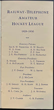 Load image into Gallery viewer, Rare 1929-30 Toronto Hockey League Schedule Vintage Sked C.P. Rail J.A. Huggins