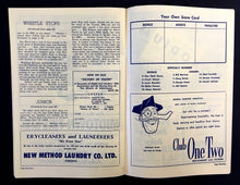 Load image into Gallery viewer, 1956 Maple Leaf Gardens NHL Hockey Program VTG Leafs vs Rangers Ron Stewart