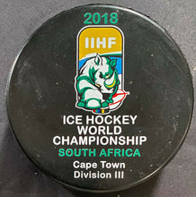 Load image into Gallery viewer, 6 Different IIHF World Championship Game Hockey Pucks Bulgaria 2018-2020