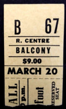 Load image into Gallery viewer, 1975 Gordon Lightfoot Concert Ticket Stub Massey Hall Music