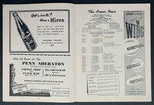 Load image into Gallery viewer, 1949 Cleveland Arena Hockey Program Barons vs Rockets Final Season Johnny Bower