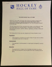Load image into Gallery viewer, 1993 NHL Hockey Hall of Fame Grand Opening Documents + Invite Vintage Toronto