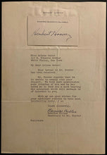 Load image into Gallery viewer, Herbert Hoover Autographed Stanford Calling Card Signed US President JSA LOA