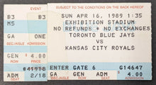 Load image into Gallery viewer, 1989 Signed Toronto Blue Jays Kelly Gruber Autographed Cycle Photo + Ticket Stub