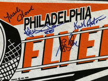 Load image into Gallery viewer, 1990 Signed NHL Hockey Philadelphia Flyers Pennant Autographed Mark Howe Vintage