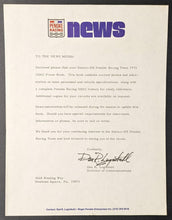 Load image into Gallery viewer, 1973 Penske Racing Team Press Booklet + Vintage Patch Indycar Indianapolis 500