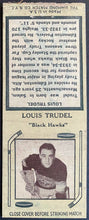 Load image into Gallery viewer, 1934-35 Louis Trudel Chicago Blackhawks Diamond Match Book Cover NHL Hockey