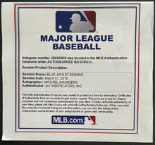 Load image into Gallery viewer, Autographed Baseball Signed Ball Michael Saunders Blue Jays MLB Authenticated