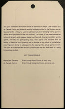 Load image into Gallery viewer, 1999 NHL Hockey Toronto Maple Leafs Technical Pass Air Canada Centre First Game