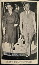 Load image into Gallery viewer, King Edward VIII + Wallis Simpson Royalty Autographed Signed News Photo JSA